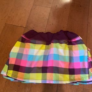 Lululemon colorful skirt with ruffles in the back